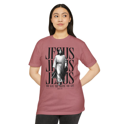 Jesus Graphic T‑Shirt — The Way The Truth The Life Faith Tee