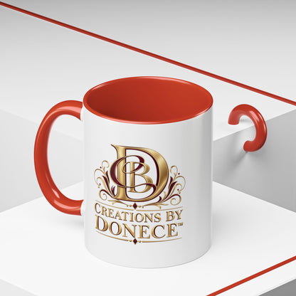 Creations by Donece Logo Accent Coffee Mug (11/15oz)