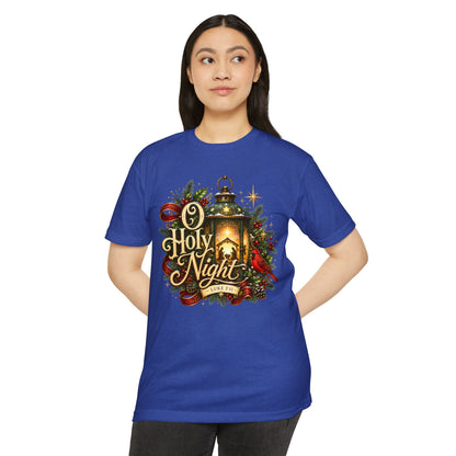 O Holy Night Lantern Christmas T-Shirt — Nativity Carol Holiday Tee