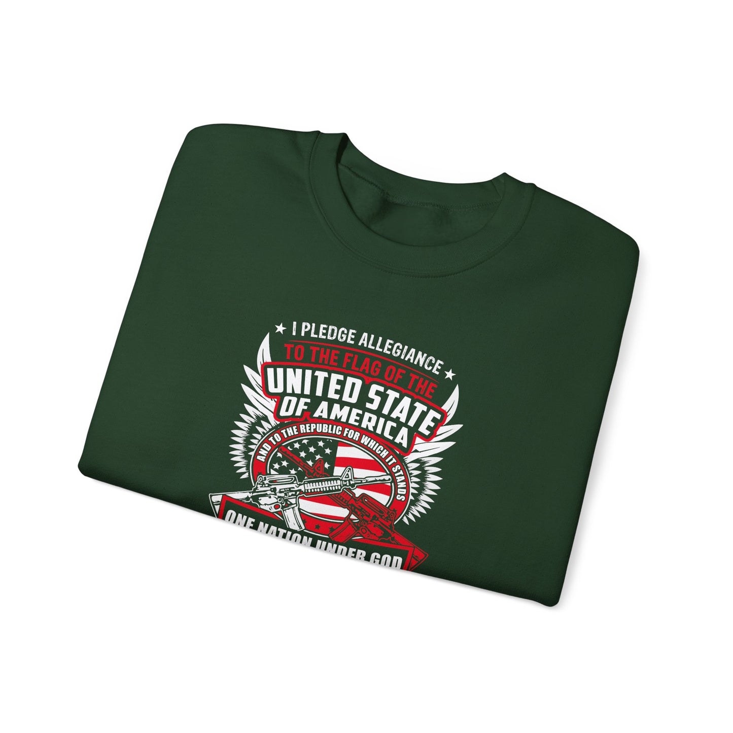 I Pledge Allegiance To the Flag of the of America The Reporlic for Which It Stands One Nation Under God Indivisible With Liberty and Justice for All Sweatshirt
