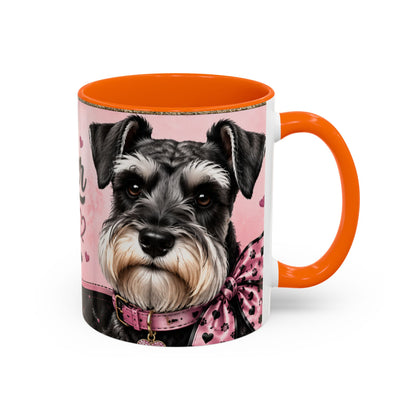 Schnauzer Coffee Mug — "Messy Beard, Big Heart" Accent Mug (11/15oz)