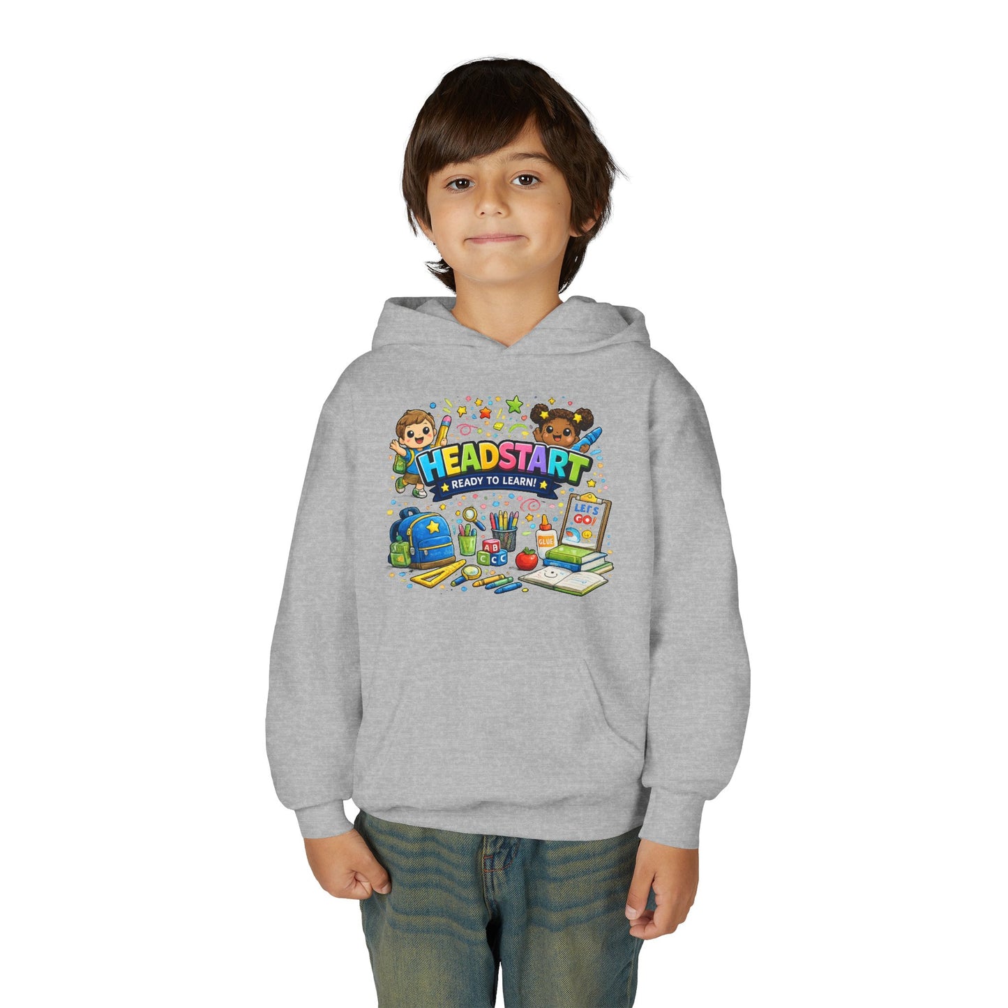 Head Start Kids Hoodie – 'Ready to Learn' Back-to-School Youth Sweatshirt