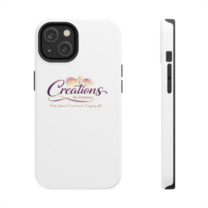 Tough Phone Case - "Creations by Donece" Logo Protective Cover