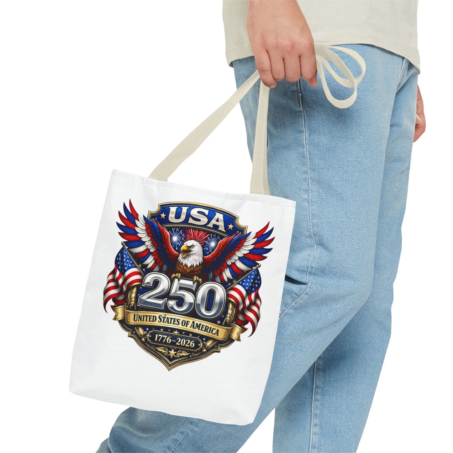USA 250th Anniversary Eagle Tote Bag — Patriotic 1776–2026 Celebration Tote