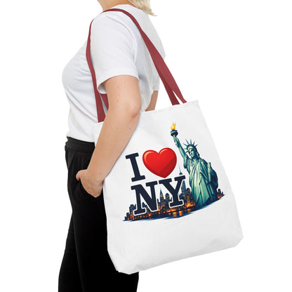 I  NY Statue of Liberty Tote Bag — New York City Souvenir Canvas Tote