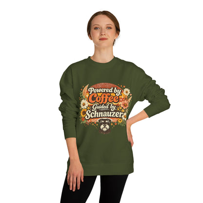 Powered by Coffee, Guided by Schnauzer Sweatshirt