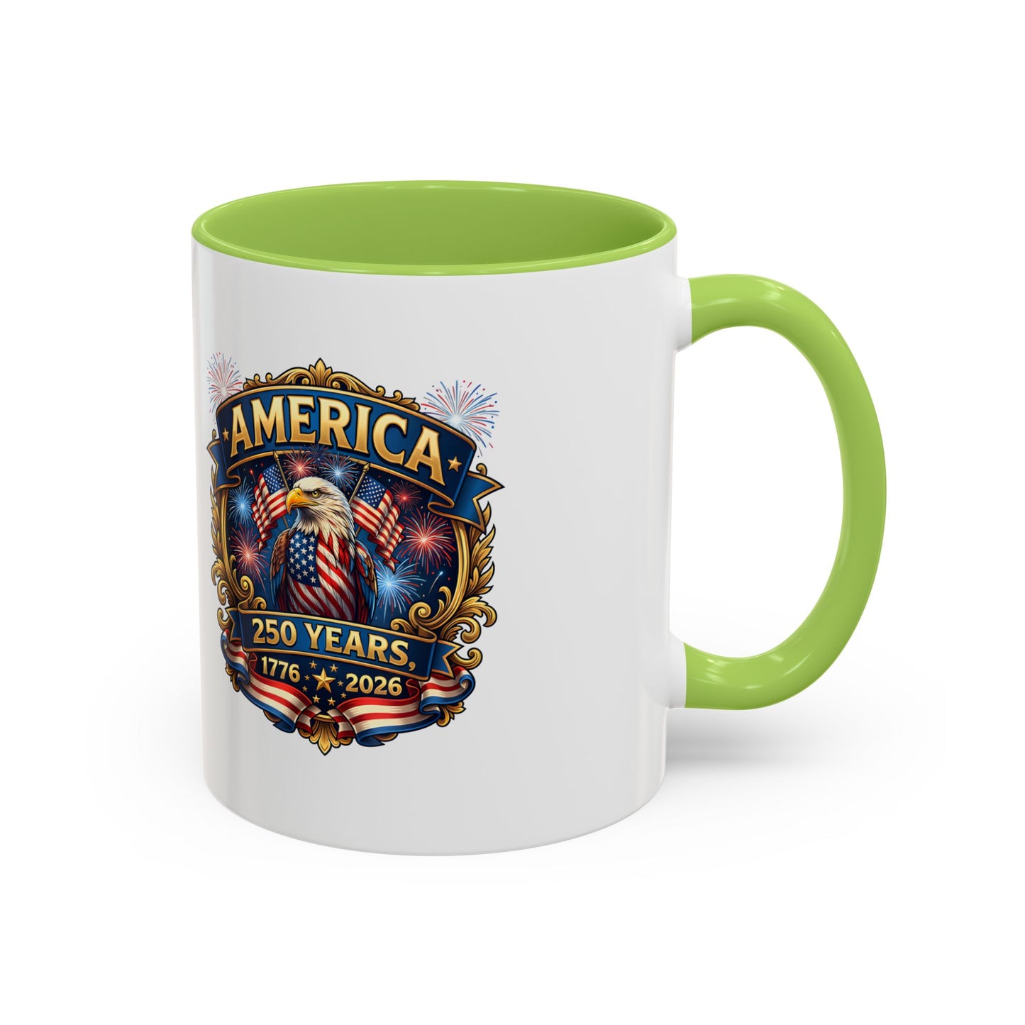 250th America Eagle Coffee Mug — Patriotic 1776–2026 Anniversary Accent Mug