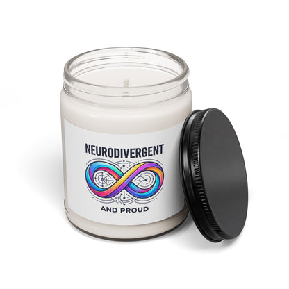 Neurodivergent and Proud Soy Candle | neurodiversity, autistic pride