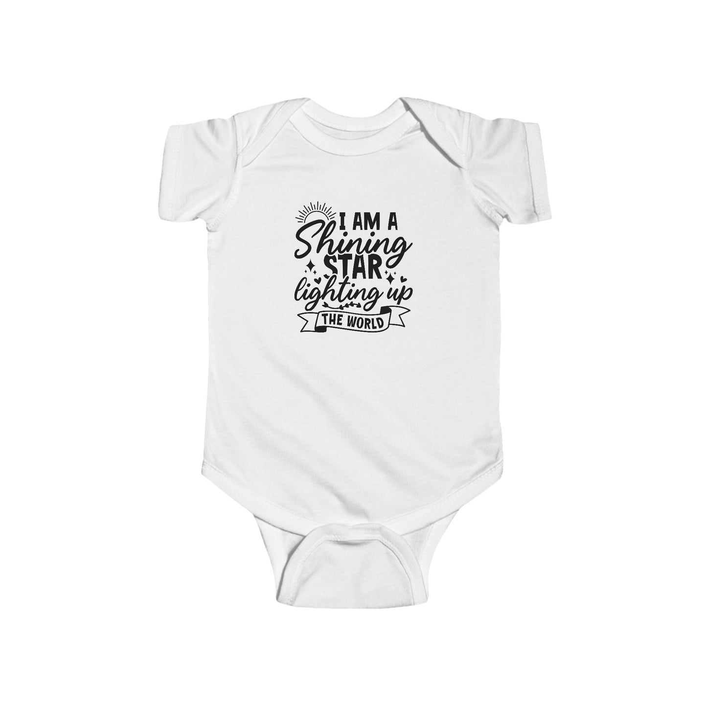 Baby Bodysuit — "I Am a Shining Star Lighting Up the World" Infant Onesie