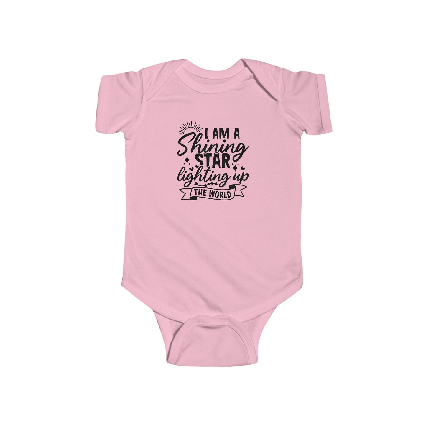 Baby Bodysuit — "I Am a Shining Star Lighting Up the World" Infant Onesie