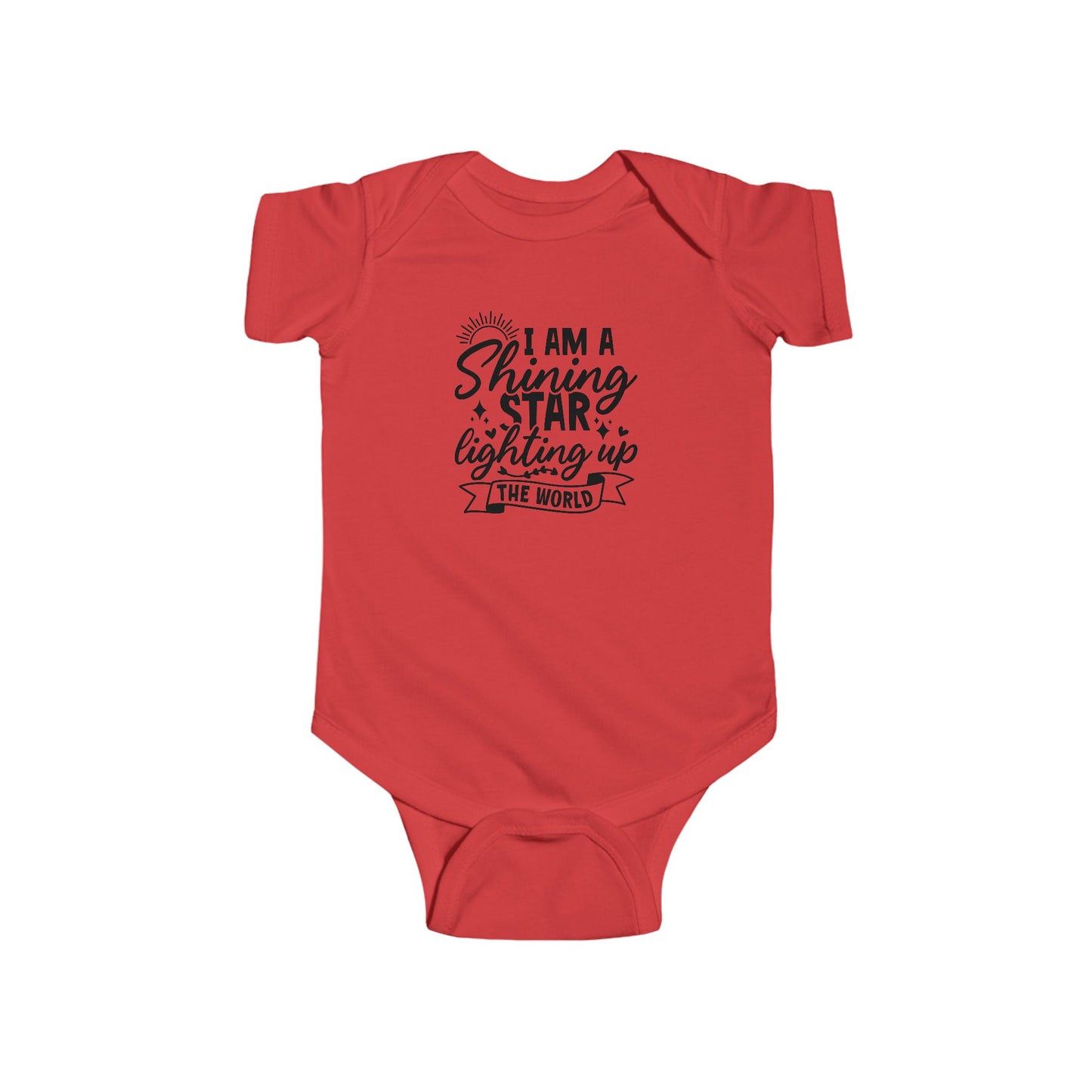 Baby Bodysuit — "I Am a Shining Star Lighting Up the World" Infant Onesie