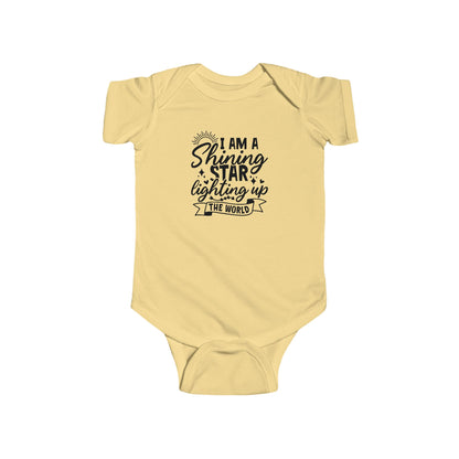 Baby Bodysuit — "I Am a Shining Star Lighting Up the World" Infant Onesie