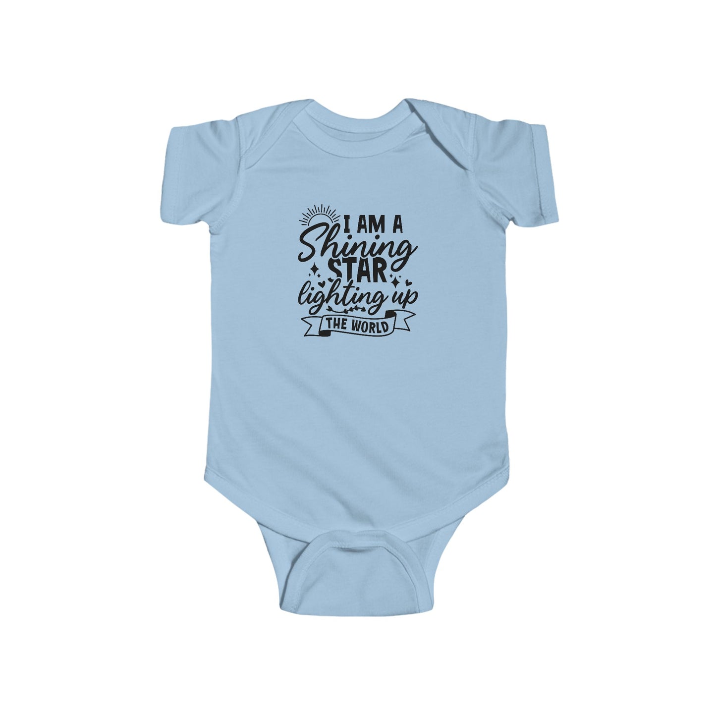 Baby Bodysuit — "I Am a Shining Star Lighting Up the World" Infant Onesie