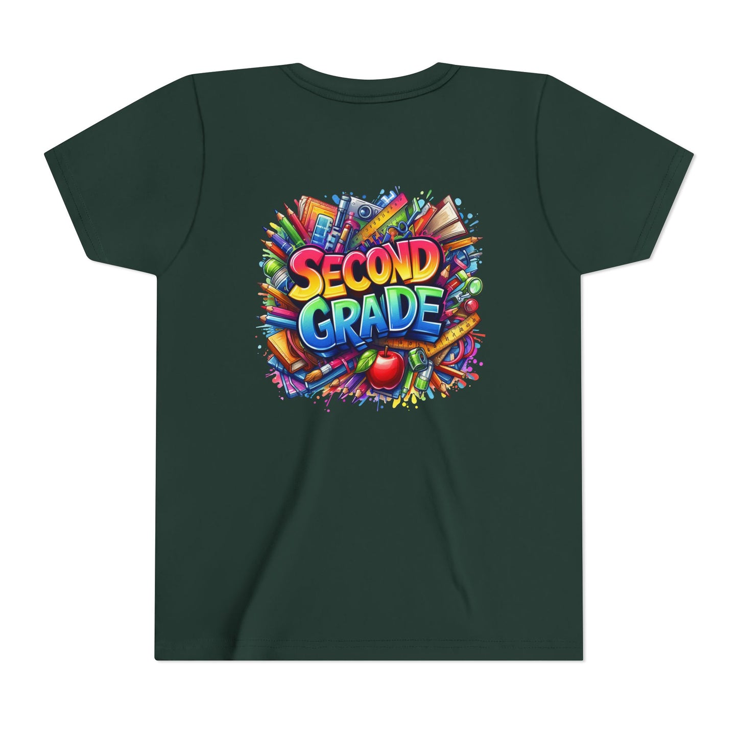 Second Grade Youth Tee — Colorful Back-to-School Kids T-Shirt