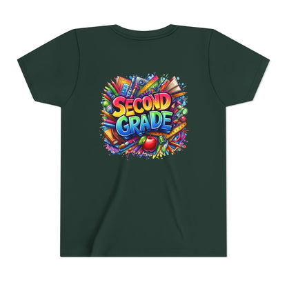 Second Grade Youth Tee — Colorful Back-to-School Kids T-Shirt