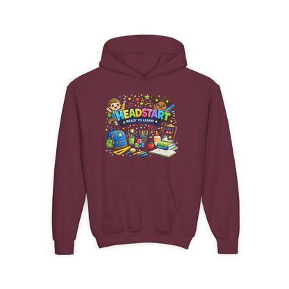 Head Start Kids Hoodie – 'Ready to Learn' Back-to-School Youth Sweatshirt