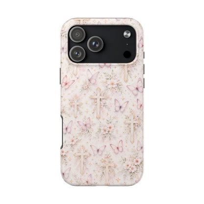 Blessed Wings Phone Case | Christian Floral iPhone Case