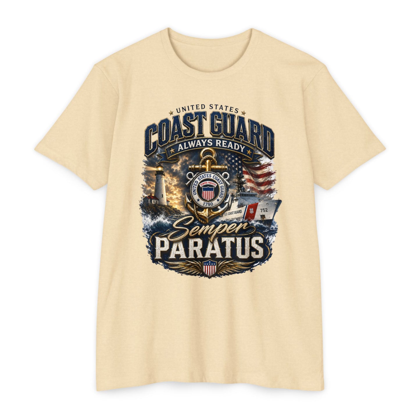 Coast Guard Semper Paratus T-Shirt – U.S. Coast Guard Veteran Tee