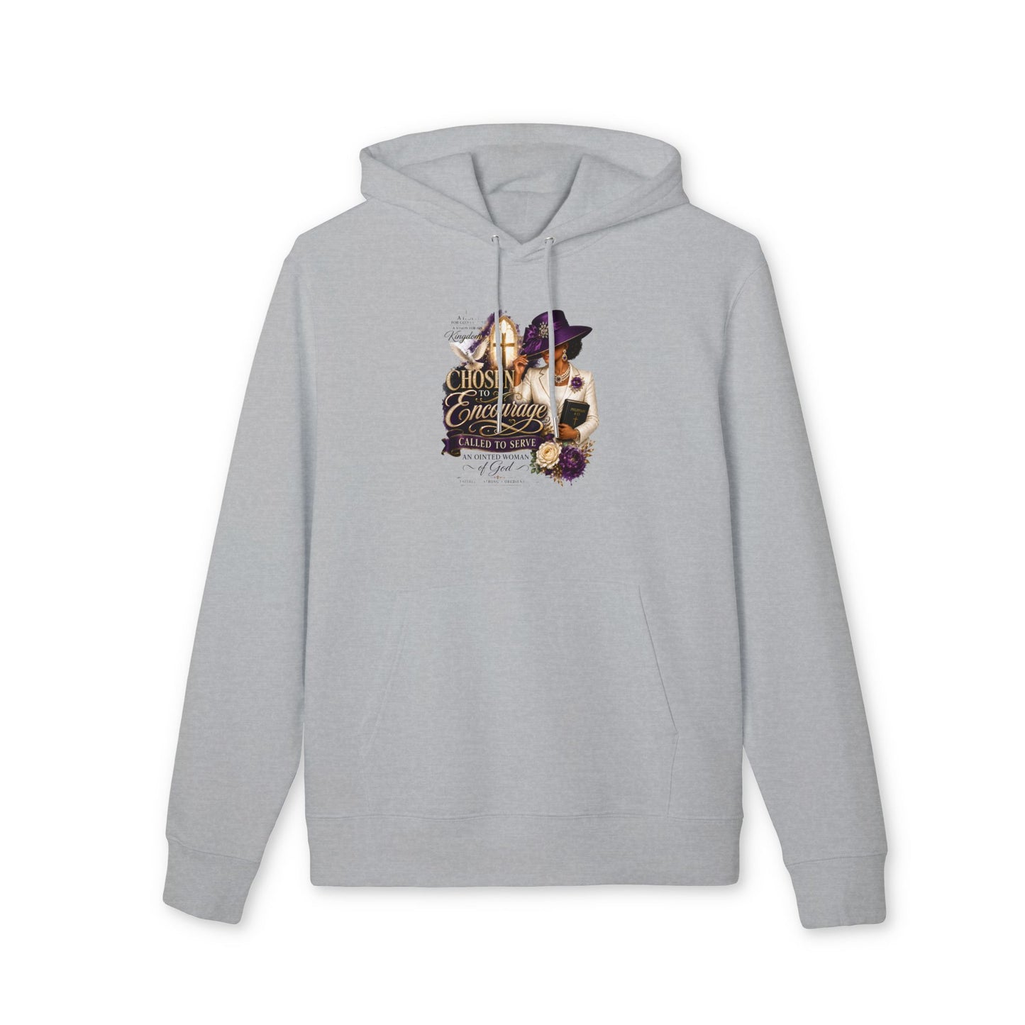 Faithful Encourager Hoodie — "Chosen to Encourage" Christian Inspirational Pullover