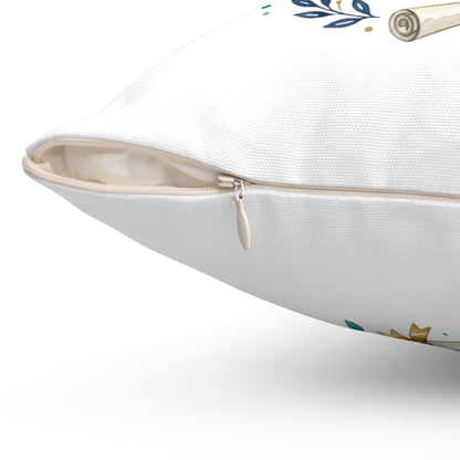 Graduation 'Nailed It' Decorative Pillow — Graduation Throw Pillow with Cap & Diploma Design