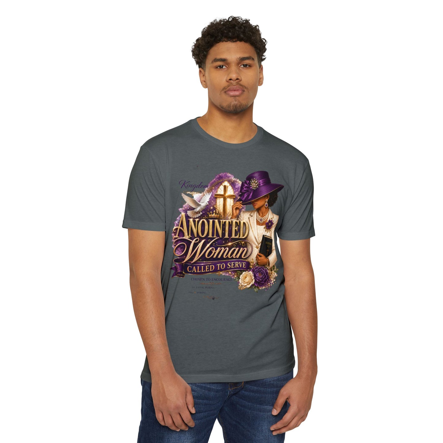 Anointed Woman T-Shirt — "Called to Serve" Christian Faith Tee