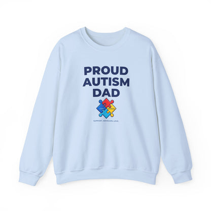 Proud Autism Dad  Crewneck Sweatshirt