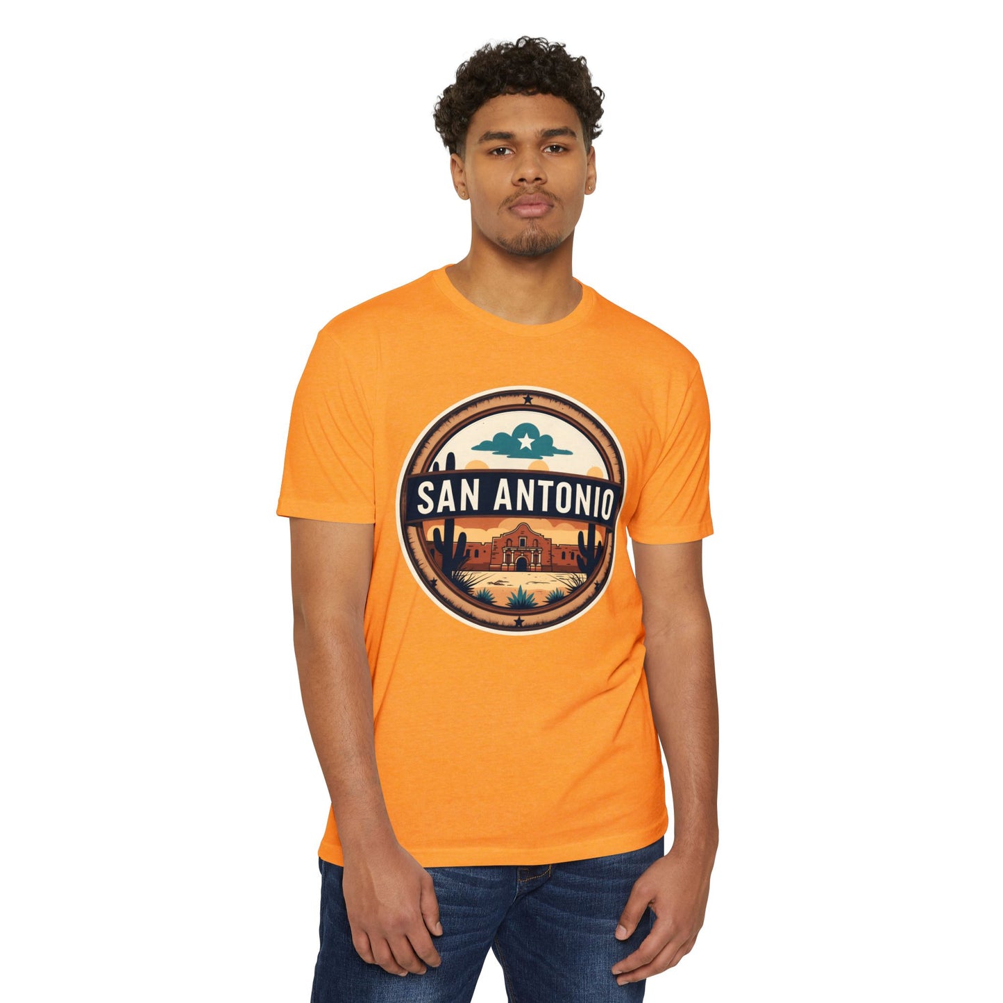 San Antonio Badge T-Shirt — Vintage Desert City Graphic