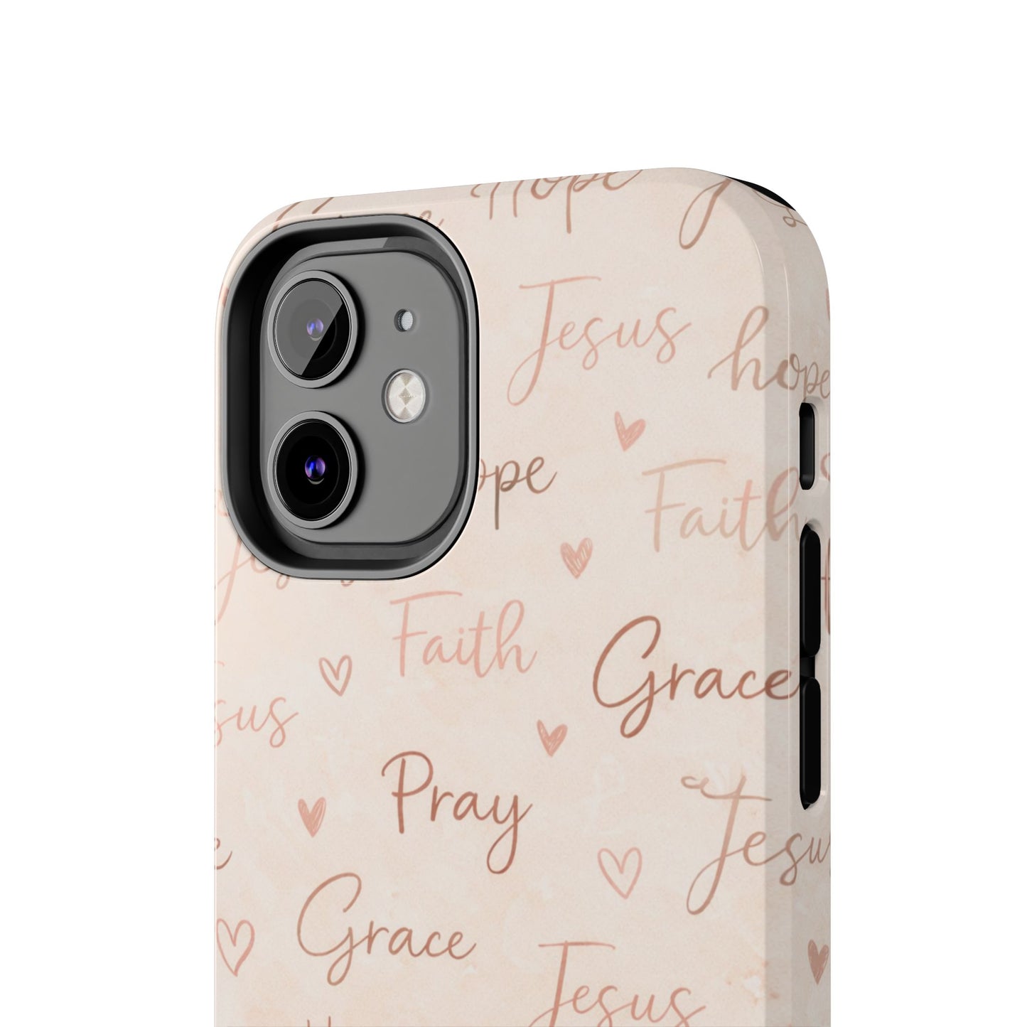 Pray Grace Hope Phone Case | Christian Floral iPhone Case
