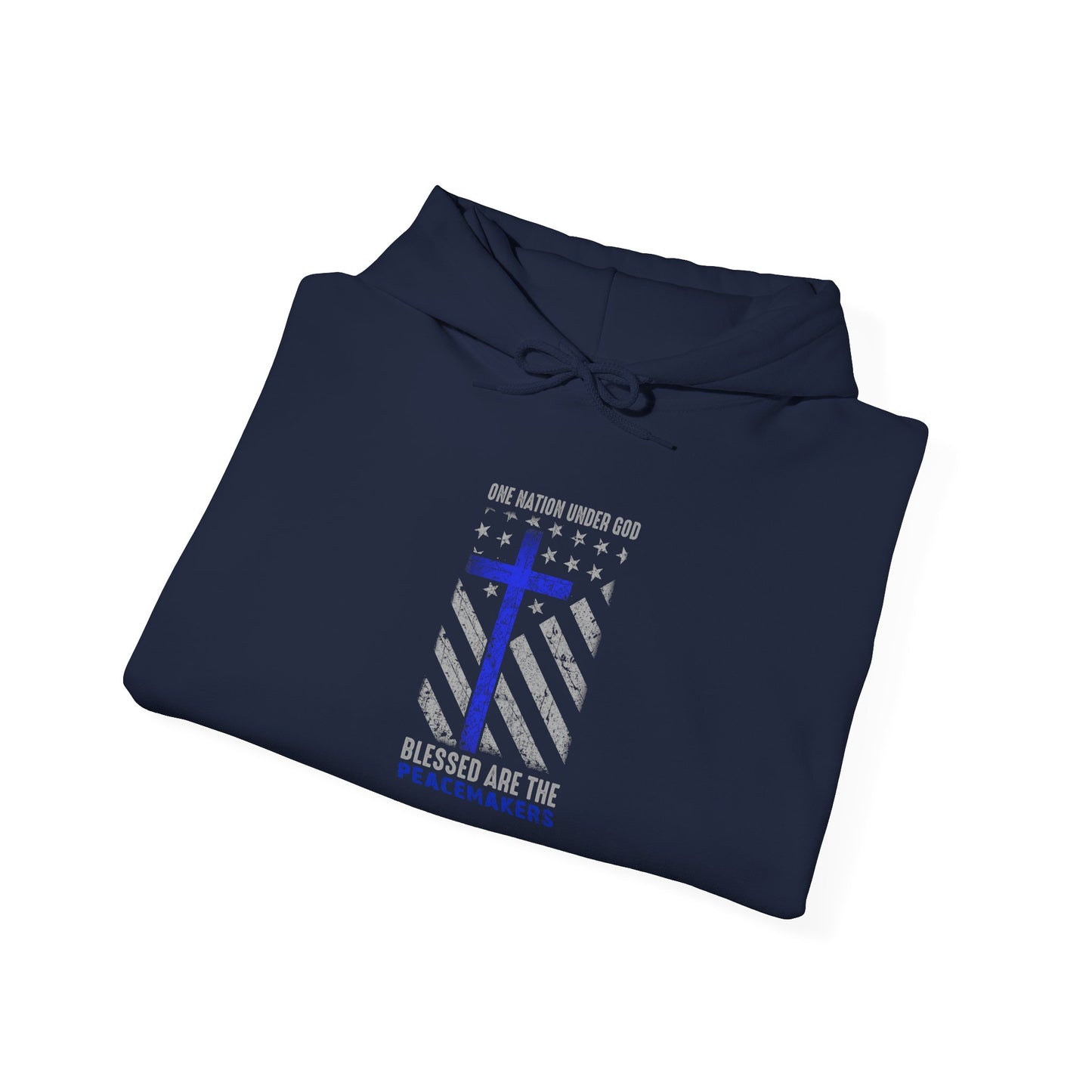 Blessed Are The Persecuted Hoodie — Christian Thin Blue Line Cross Sweatshirt