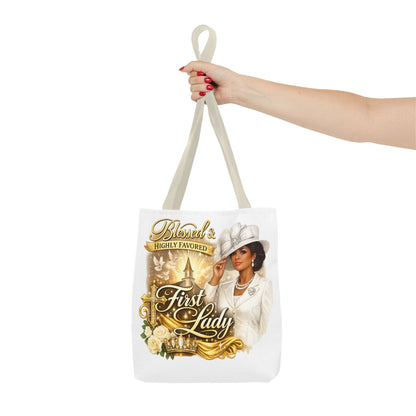 First Lady 'Blessed & Highly Favored' Tote Bag