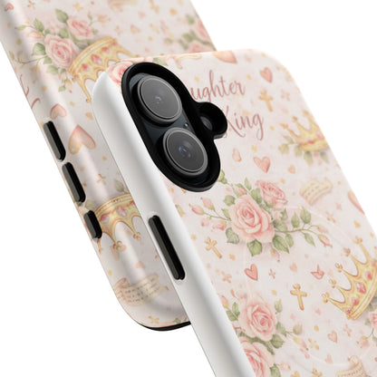 Daughter of the King Floral Phone Case — Tough Magnetic Protective Cover