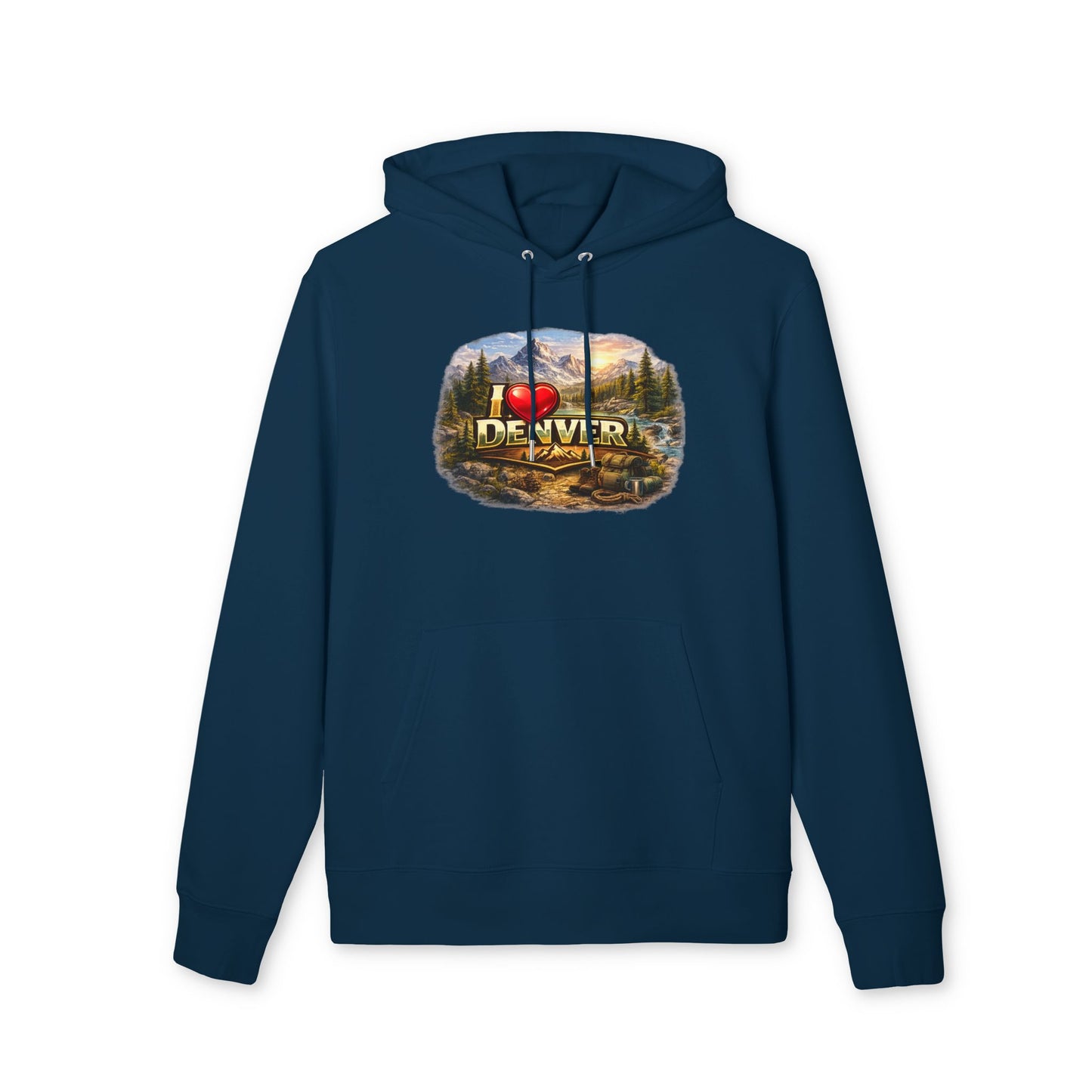 Denver Scenic Hoodie - I  Denver Mountain Landscape Pullover