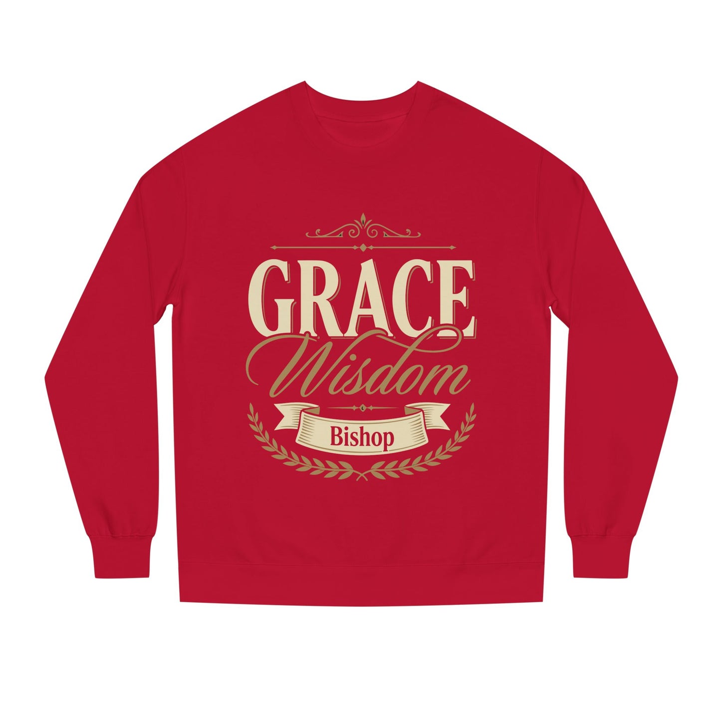 Grace & Wisdom Bishop Sweatshirt — Inspirational Religious Crewneck