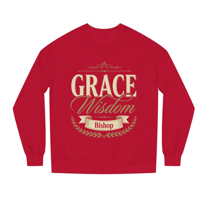Grace & Wisdom Bishop Sweatshirt — Inspirational Religious Crewneck