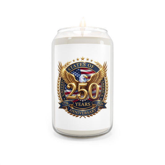 250th Anniversary Soy Candle — Patriotic Eagle Scented Candle (1776–2026)