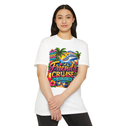 Friends Cruise T-Shirt - Tropical Vacation Cruise Graphic Tee