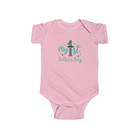 Baby Bodysuit — "My 1st Father's Day" Newborn Onesie, First Father's Day Gift