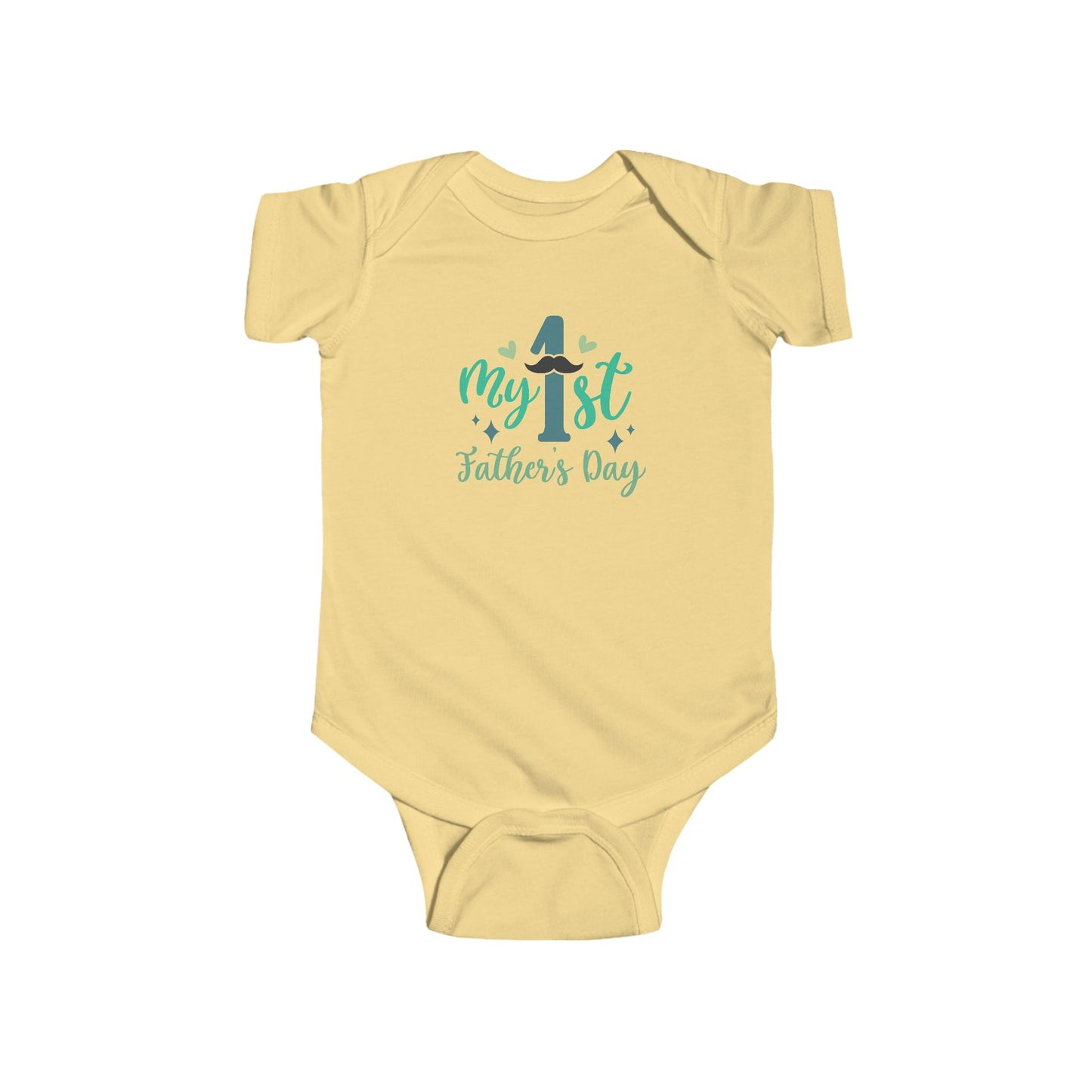 Baby Bodysuit — "My 1st Father's Day" Newborn Onesie, First Father's Day Gift