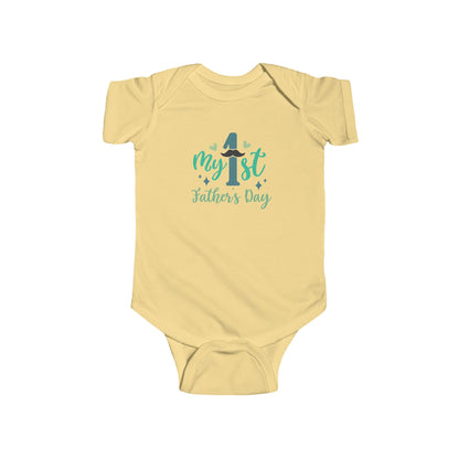 Baby Bodysuit — "My 1st Father's Day" Newborn Onesie, First Father's Day Gift