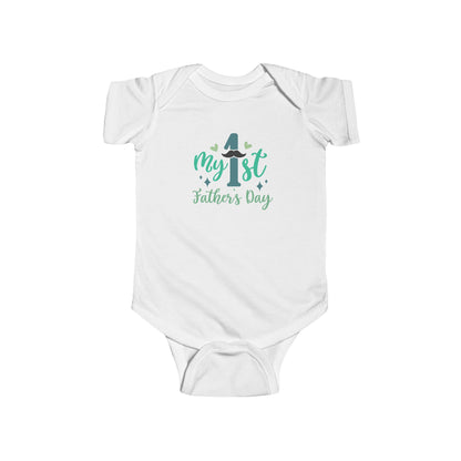Baby Bodysuit — "My 1st Father's Day" Newborn Onesie, First Father's Day Gift