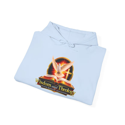 Wisdom and Theology Hoodie – Dove & Book Christian Faith Sweatshirt
