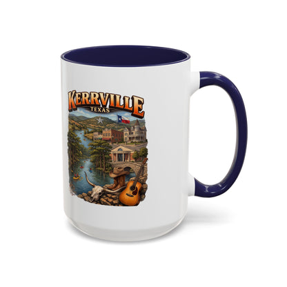Kerrville Texas Souvenir Coffee Mug — Scenic Riverfront Design (11/15oz)