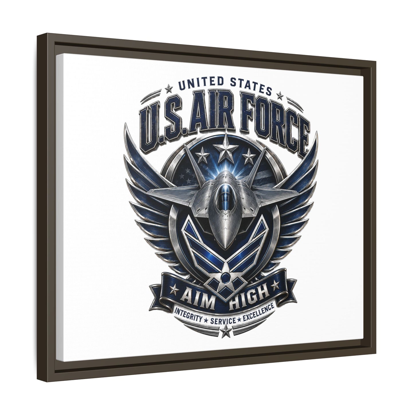 U.S. Air Force 'Aim High' Framed Canvas Print