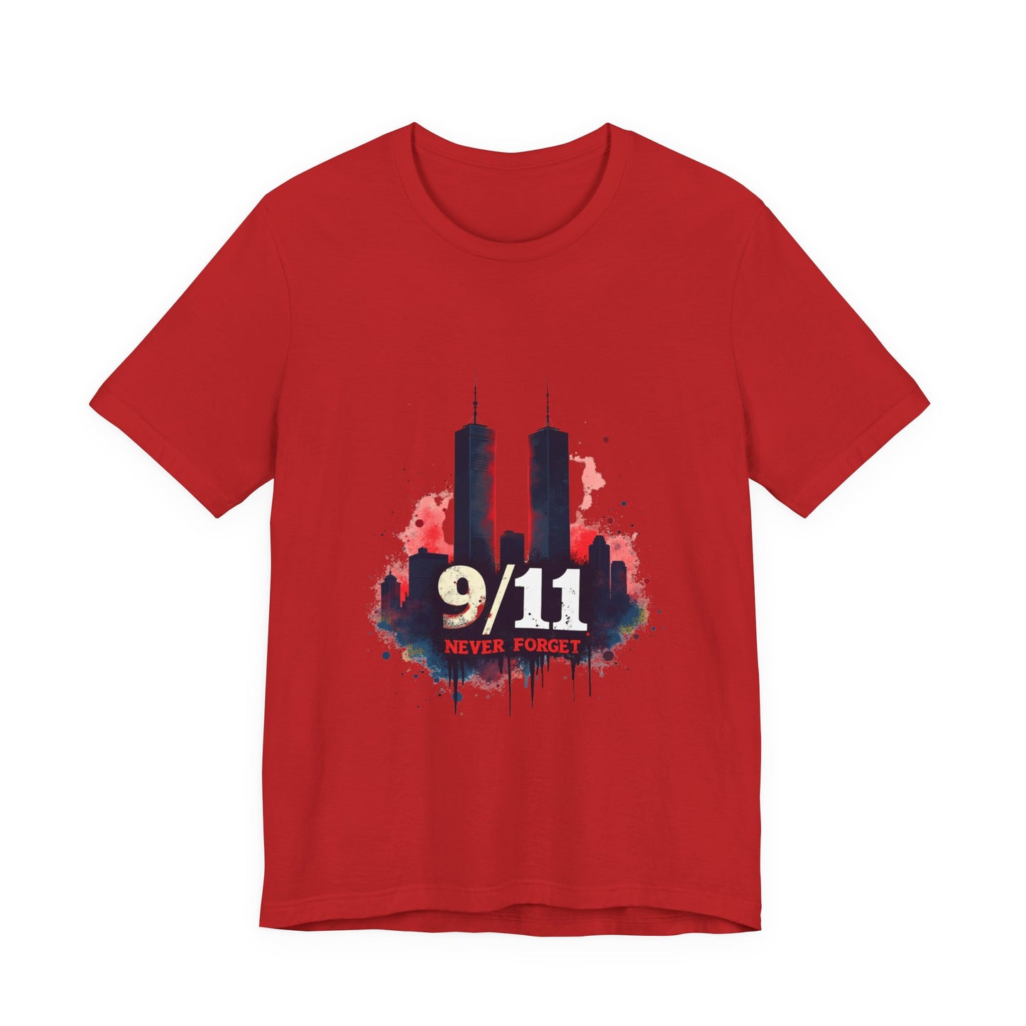 9/11 Never Forget T-Shirt — World Trade Center Memorial Tee