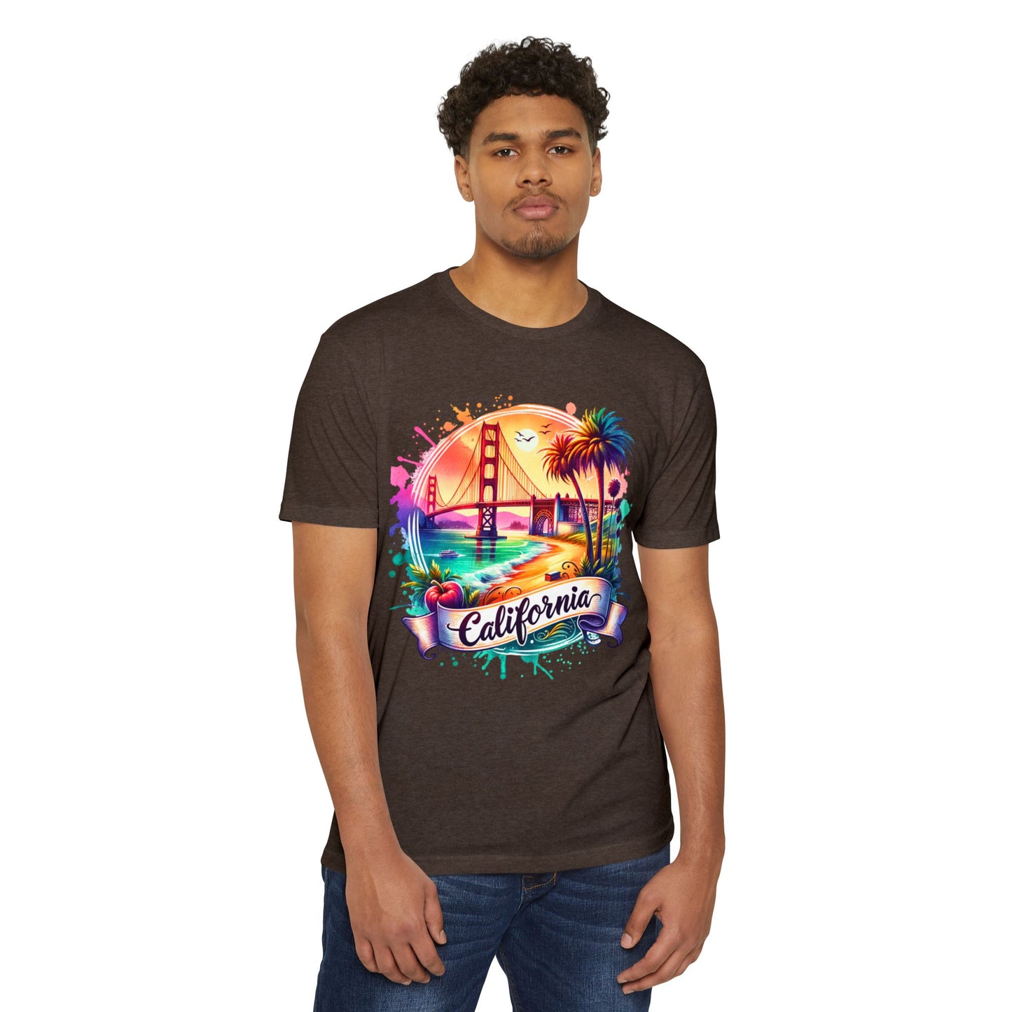 California Sunset T-Shirt — Golden Gate Palm Beach Graphic Tee