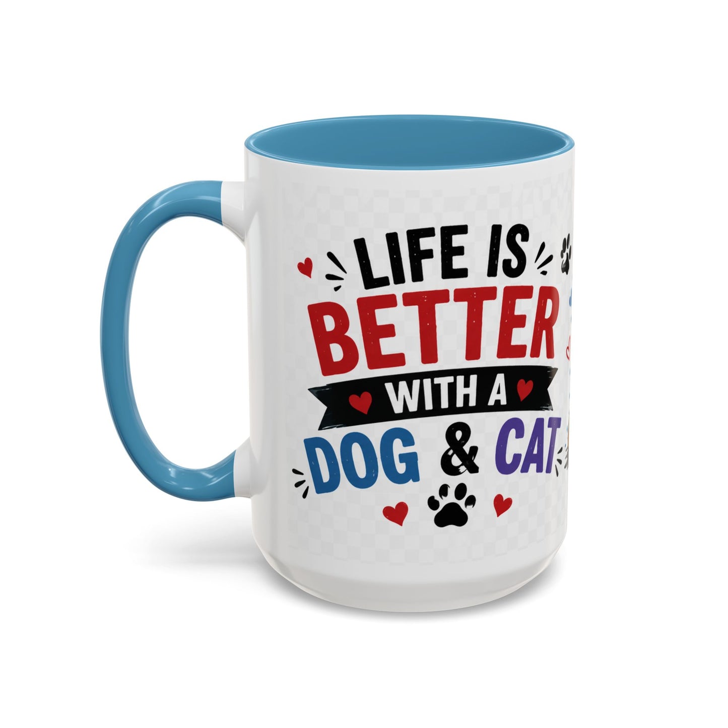 Dog and Cat Coffee Mug — 'This Is My Healer I'm A Cat' Cute Pet Lover Accent Mug (11/15oz)