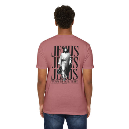Jesus Graphic T‑Shirt — The Way The Truth The Life Faith Tee