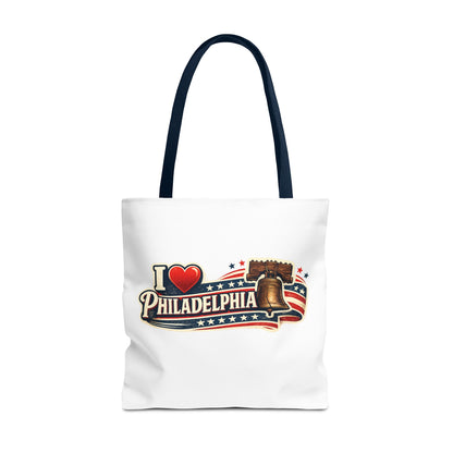 I  Philadelphia Liberty Bell Tote Bag — American Flag City Souvenir
