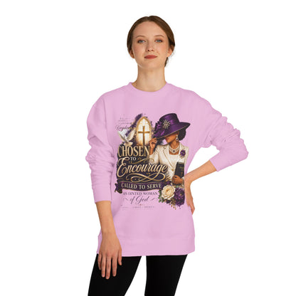 Christian Women's 'Chosen to Encourage' Sweatshirt – Faith-Based Encourager Design