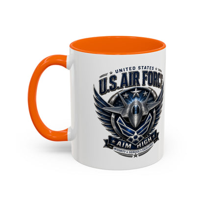 U.S. Air Force Aim High Accent Coffee Mug (11/15oz)